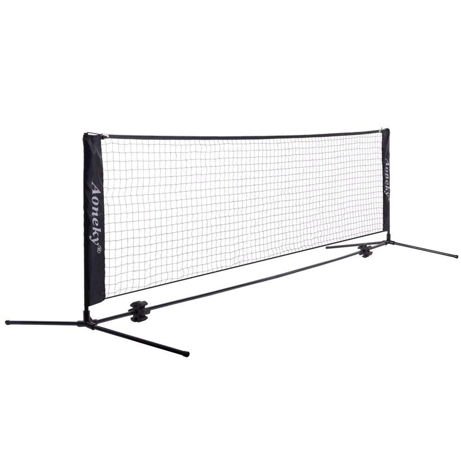 Aoneky 10ft/ 18ft Mini Tennis Net Set, Metal Frame Stand and Strong Nylon Net - 6 Feet Portable PikckleBall Paddle Tennis Badminton Net for Garden