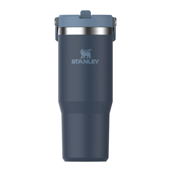 Stanley Flip Straw Tumbler 1.0 Water Bottle With Straw 0.89L - Keeps Cold For 12+ Hours - Easy To Carry - Dishwasher Safe - Stainless Steel Thermal Flask - BPA-Free Travel Mug - Navy
