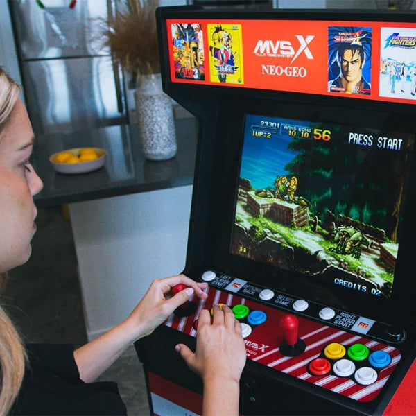 UNICO MVSX Home Arcade, Preloaded 50 SNK Neo Geo Official Licenced Retro Games, Support Two players to Play Games Concurrently, Including The King of Fighters/Metal Slug and More