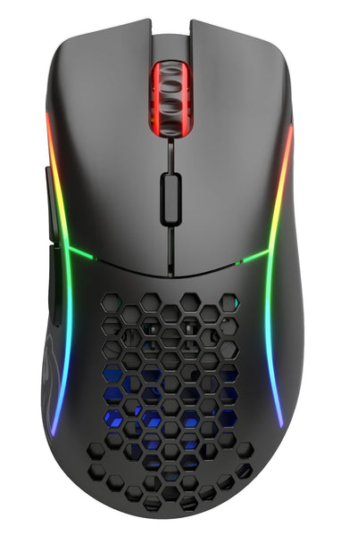 Glorious Gaming Model D Wireless Gaming Mouse - 69g Superlight, Lag Free 2.4Ghz Wireless, Up To 71 Hour Battery, RGB, BAMF Sensor, Ergonomic, 6 Buttons - White