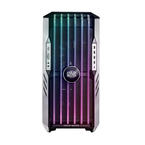 Cooler Master HAF 700 PC Case - Full-Tower, E-ATX Compatible, 5 x Pre-Installed Fans, Rotatable Radiator Bracket, TG Side Panel, Tool-Free Design, ARGB Controller Included