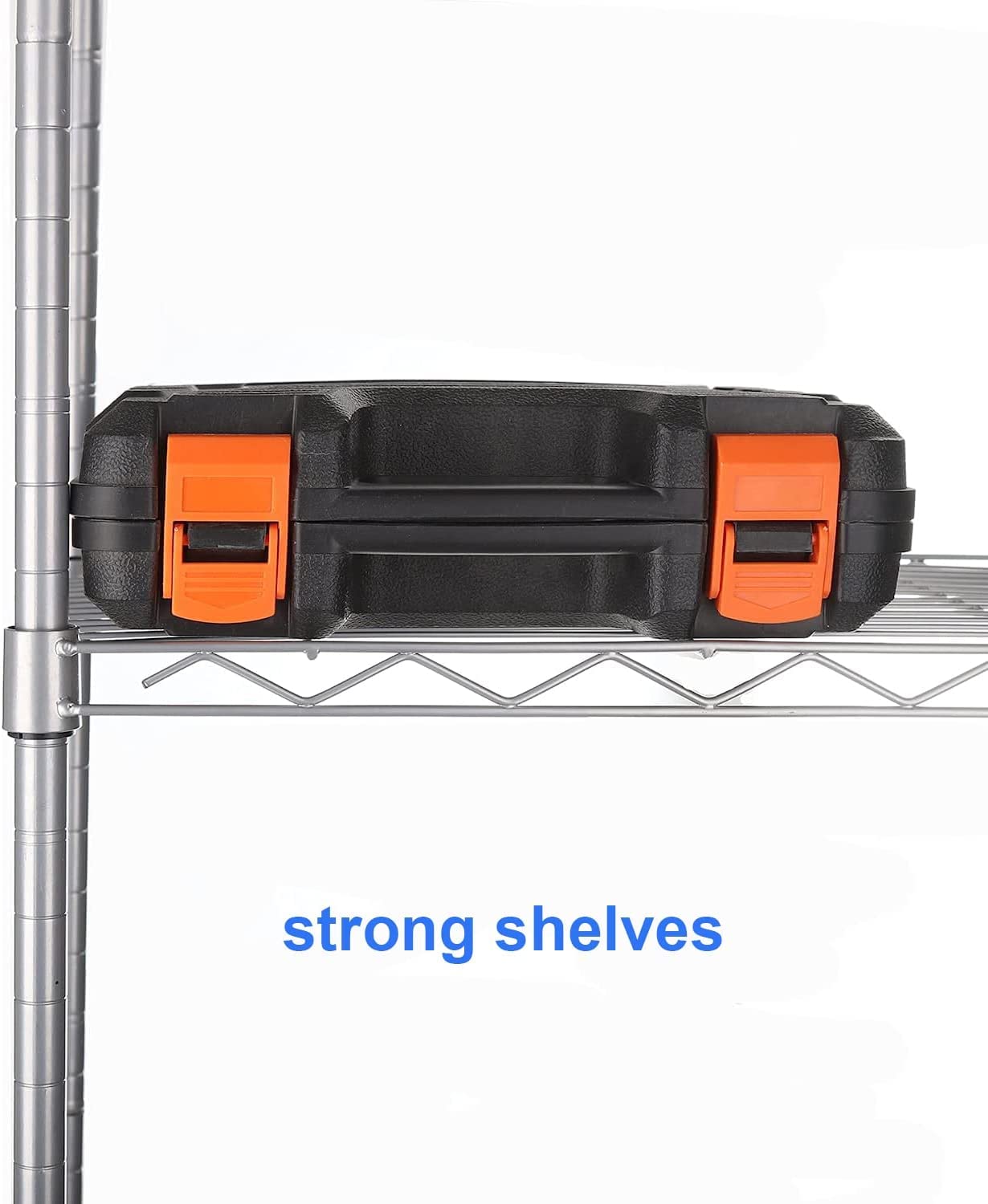 FTEYUET 6-Tier Metal Shelving Unit, Wire Kitchen Storage Unit, Heavy Duty Standing Shelf for Laundry Organization (Silver)