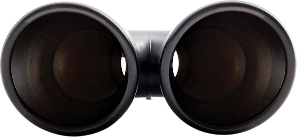 SIMONI RACING TRX/59N Universal Exhaust Terminal, Dual Inclined Outlet in Stainless Steel Black