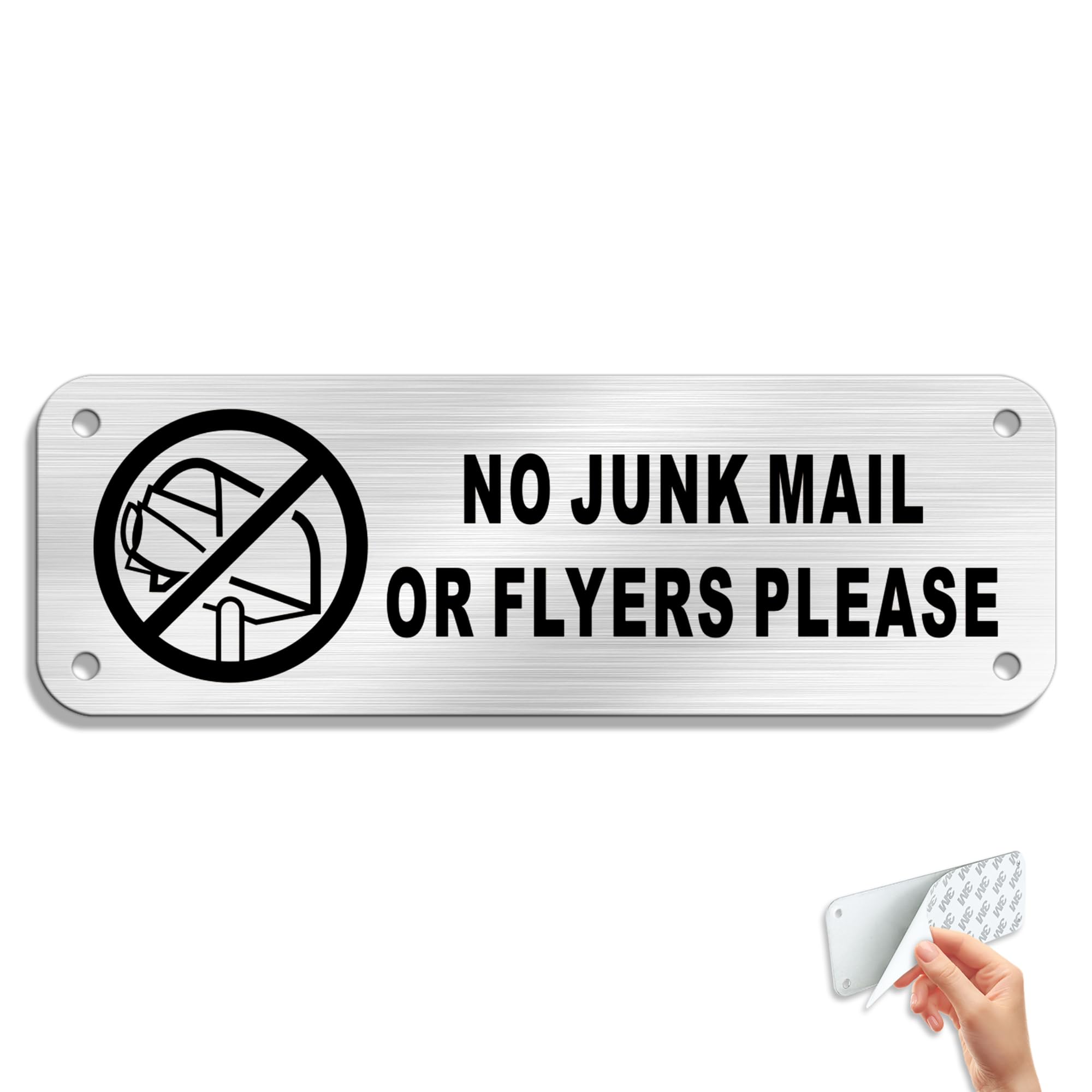 TAKULA Pre-drilled CCTV Sign - 15 * 15cm Aluminium Brushed Metal Sign - 24 HR Outdoor Waterproof, UV Resistant, Durable | Pack of 1