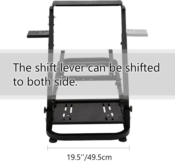 Anman Racing Wheel Cockpit Steering Wheel Stand With Seat Gaming Simulator Cockpit Adjustable Fit For Logitech G25 G27 G29 G920 G923 Thrustmaster T80 T150 NOT Include Wheel Shifter and Pedals