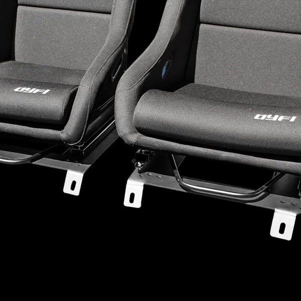 Set of Barbarian Fixed Bucket DYFI Racing Seats for MX5 Mk3 (NC Chassis) Mazda, Black Felt, Track, Race, Drift