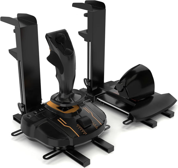 DIWANGUS UK 2-PACK Hotas Desk Mount, Joystick Mount for Flight Sim Game, Suitable for Thrustmaster T16000M FCS/TCA/T.Flight HOTAS 1/4, Logitech G X52/X52 Pro/X56