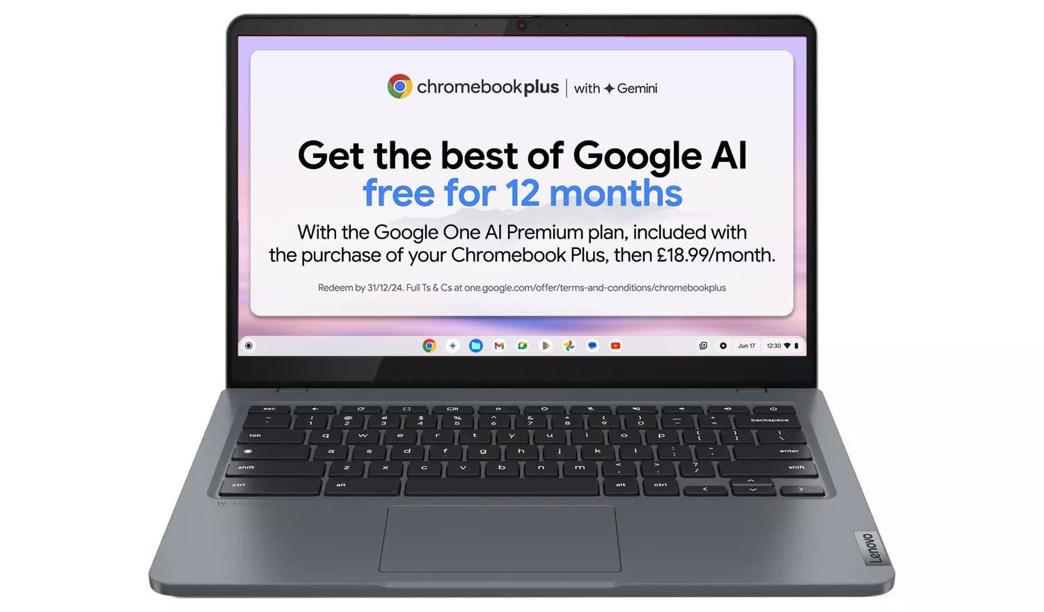 Lenovo IdeaPad Slim 3 Chromebook | 14 Inch FHD Laptop | MediaTek Kompanio 520 | 4GB RAM | 64GB eMMC | Chrome OS | Abyss Blue