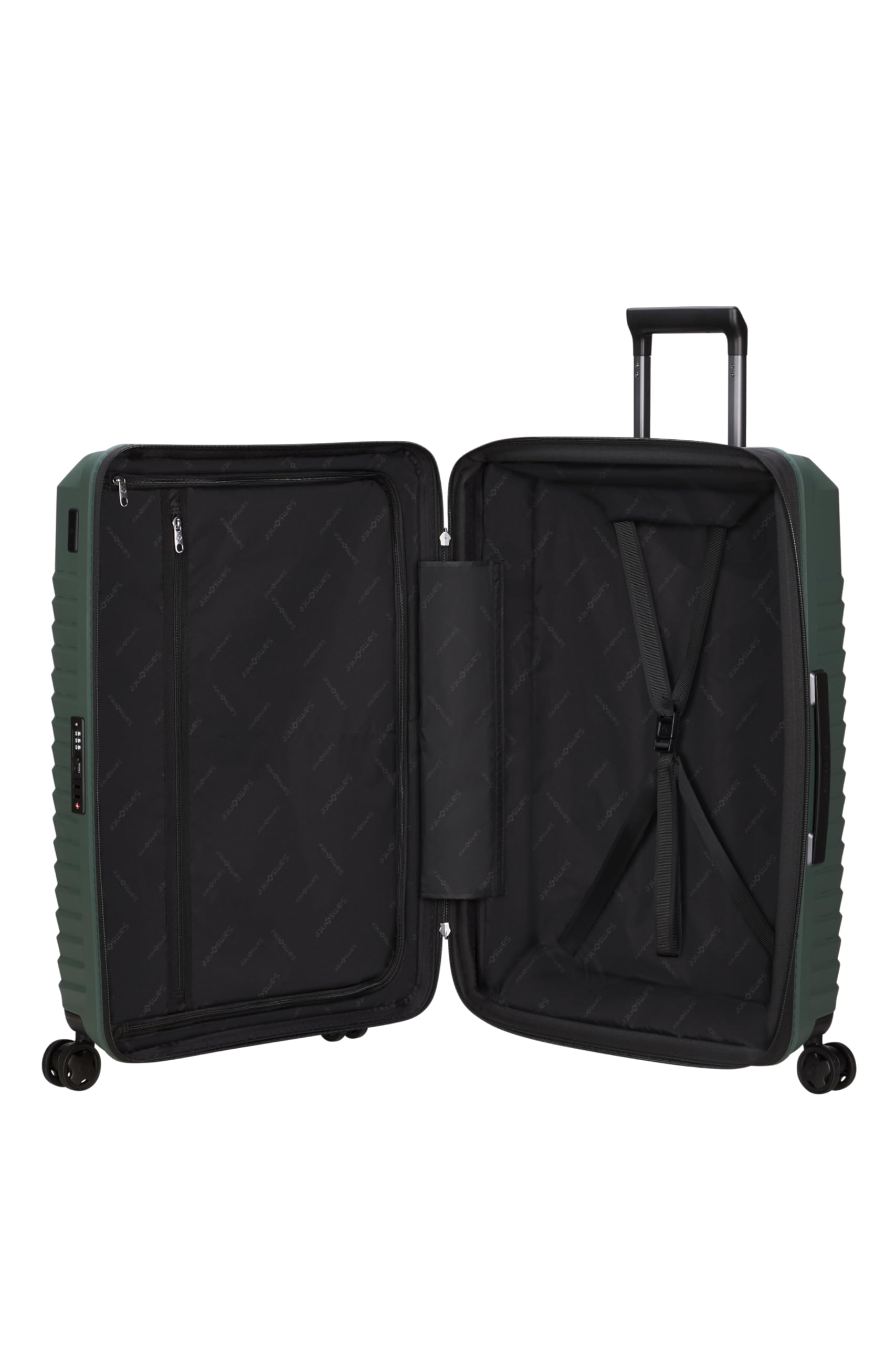 Samsonite Intuo - Spinner M, Expandable Suitcase, 69 cm, 79/87 l, Black (Black)