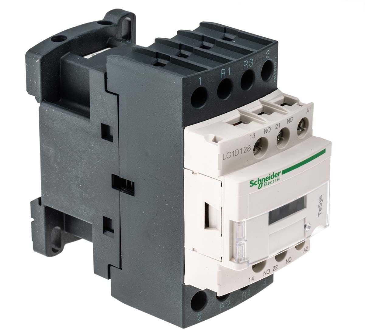 Schneider Electric, TeSys D contactor - 3P(3 NO) - AC-3 - <= 440 V 38 A - 230 V AC 50/60 Hz coil, LC1D38P7