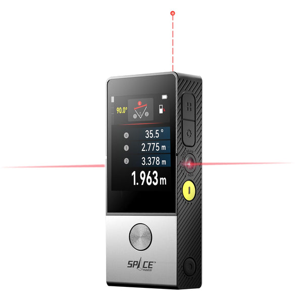 MiLESEEY D9 Pro Laser Distance Meter with Visual Aligning Indicator, 100m Laser Measure Device With IPS Touchscreen Interface, P2P, Live Angle Display, APP Sync, 14 Measuring Modes