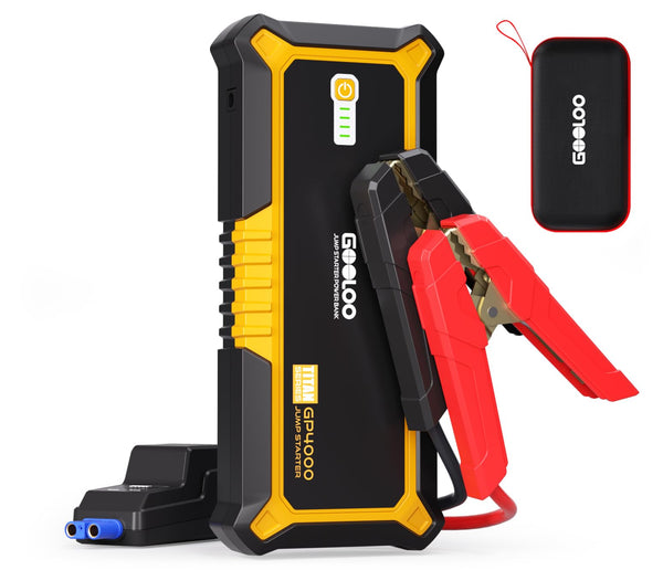 GOOLOO New GP2000 Jump Starter 2000A Car Starter Battery Pack (Up to 8.0L Gas, 6.0L Diesel Engine),12V Car Battery Charger Jumper Starter, Portable Lithium Jump Box with USB Quick Charge