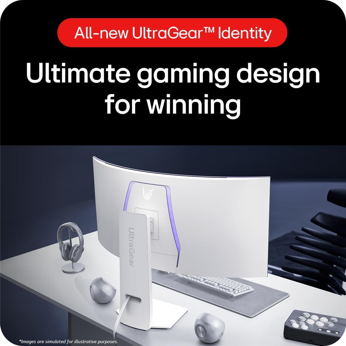 LG UltraGear OLED Gaming Monitor 32GS95UV-B, 32 inch UHD 4K, Dual mode 4K: 240Hz / FHD: 480Hz, 0.03ms Response Time, NVIDIA G-Sync & AMD FreeSync Premium Pro, 7W Stereo speakers, DisplayPort, HDMI 2.1