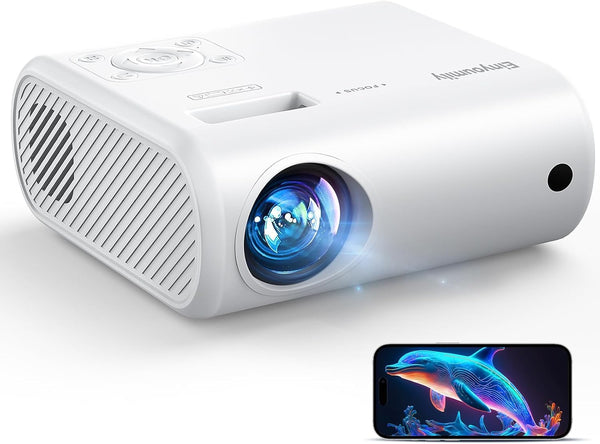 Projector, 2025 Upgraded 15000 Lumens Full HD 1080P Supported, Einyoumily Portable Mini Projector, Small Video Projector, Home Theatre 130", Compatible With iOS/Android/TV Stick/HDMI/USB