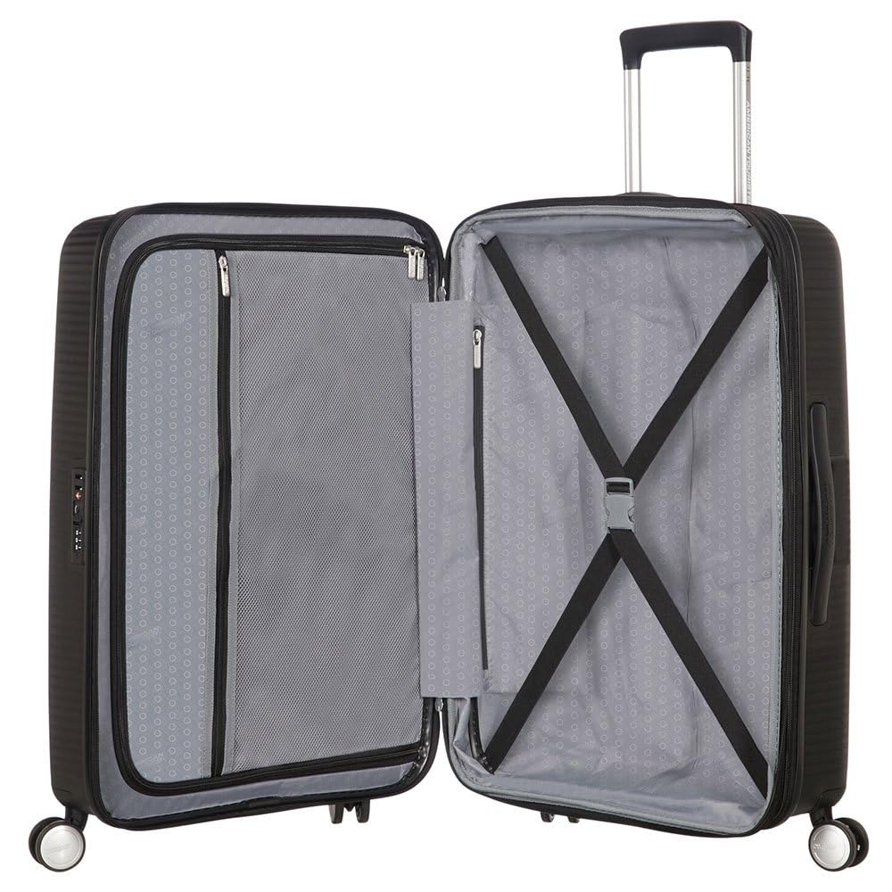 AMERICAN TOURISTER Soundbox - Spinner 67/24 Expandable Hand Luggage, 67 cm, 71.5 liters, Blue (Midnight Navy)