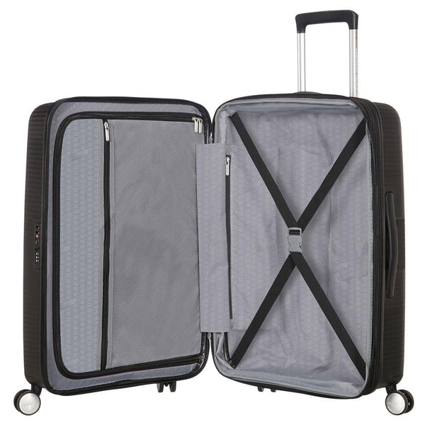 AMERICAN TOURISTER Soundbox - Spinner 67/24 Expandable Hand Luggage, 67 cm, 71.5 liters, Blue (Midnight Navy)