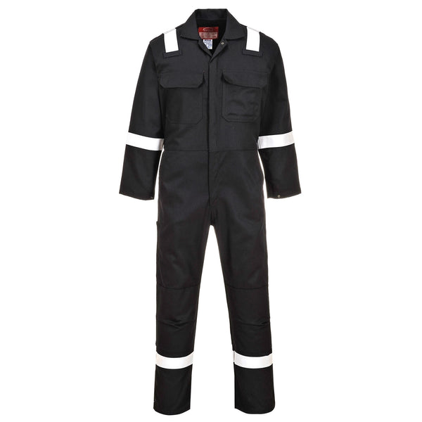 Portwest BIZ5 Men's Hi Vis FR Coveralls - Bizweld Iona Flame Resistant Fireproof Workwear Overalls
