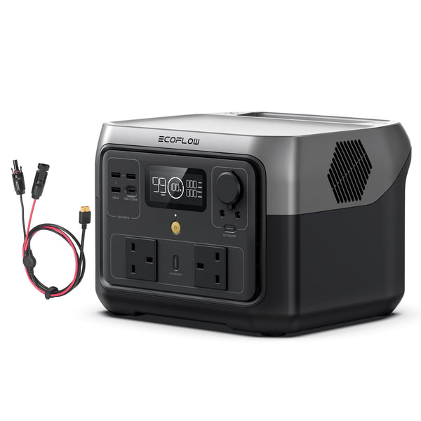 ECOFLOW Portable Power Station RIVER 2 MAX, 512Wh LiFeP04 Battery/ 1 Hour Fast Charging, Up To 1000W Output, Solar Generator (Panel Not Inc.) for Outdoor Camping/RVs/Home Use