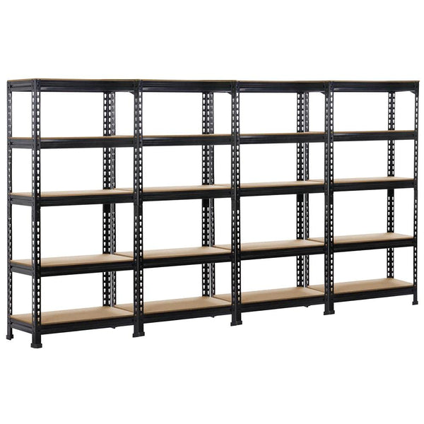 Yaheetech 5 Tier Garage Shelving Units, Heavy Duty Racking shelves, 150KG Per Shelf/750KG Capacity, 70cmx30cmx150cm（LxWxH,Dark Gray