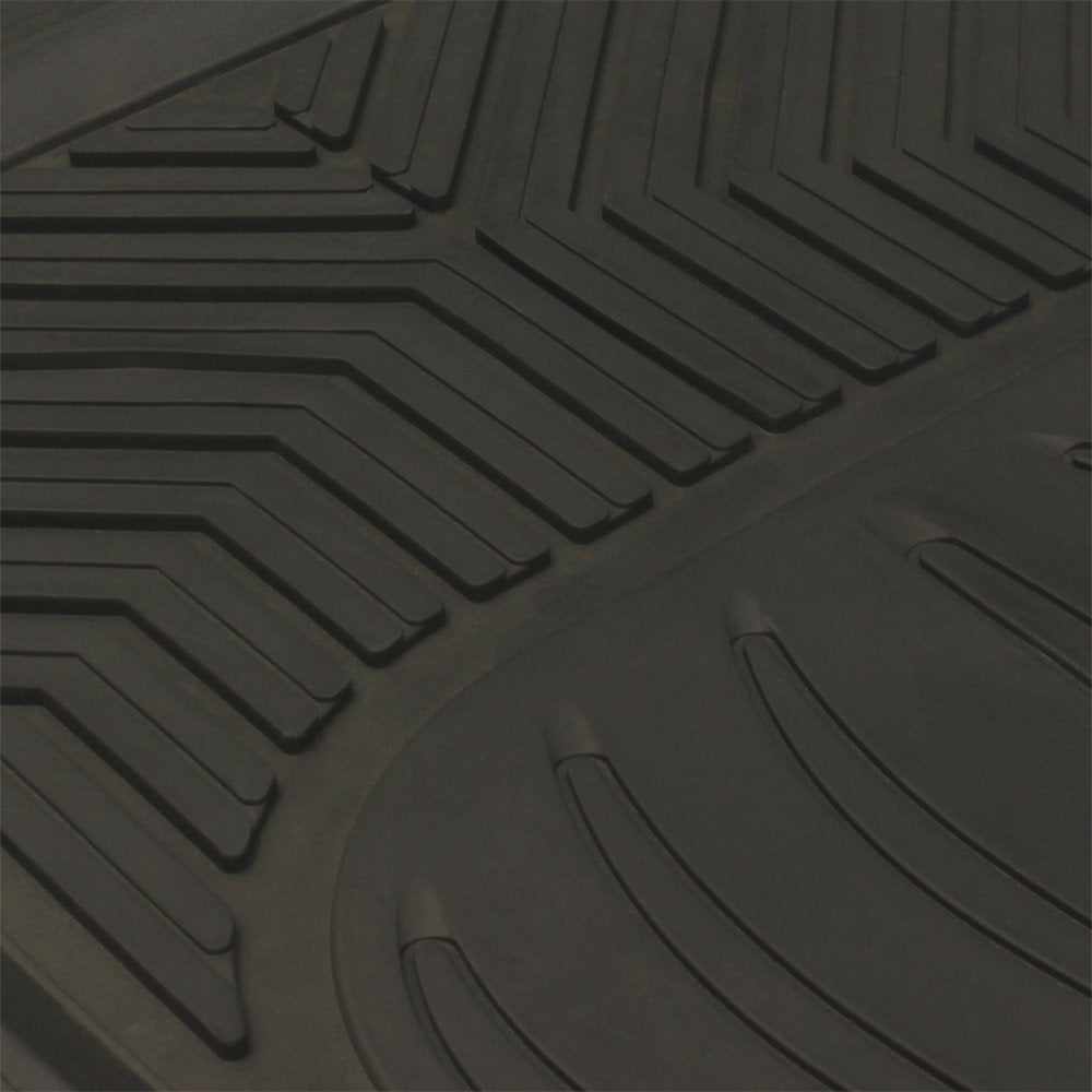 JVL Heavy Duty Lipped Universal Rubber Car Mat Mud Snow Floor Tray Ultimat