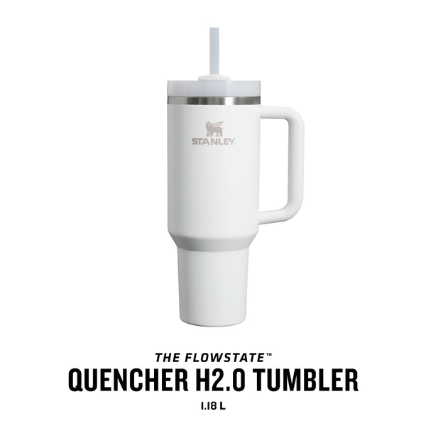 STANLEY Quencher H2.0 Flowstate Tumbler 1.2L - Cold for 11 Hours - Iced for 48 Hours - Metal Water Bottle with Straw, Handle and Lid - Dishwasher Safe - Travel Mug for Cold Drinks