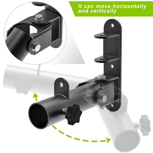 Kipika Heavy-Duty Wall-Mounted Landmine Attachment: 2-Inch Olympic Bar Compatible, Swiveling T-Bar Row Platform for Ultimate Home Gym Workouts