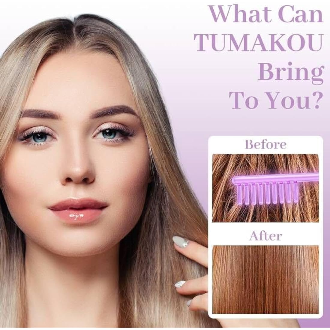 High Frequency Wand - TUMAKOU Portable Argon Light Therapy High Frequency Facial Skin Tightening Wand Machine for Acne,Wrinkle,Anti Aging,Hair - with 4 Violet Glass Tubes