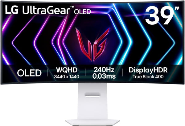 LG UltraGear OLED Gaming Monitor 32GS95UV-B, 32 inch UHD 4K, Dual mode 4K: 240Hz / FHD: 480Hz, 0.03ms Response Time, NVIDIA G-Sync & AMD FreeSync Premium Pro, 7W Stereo speakers, DisplayPort, HDMI 2.1