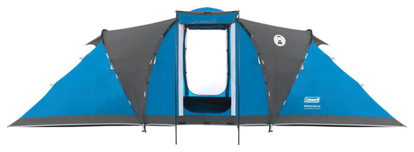 Coleman Spruce Falls 4 Tent | 4 Man Vis-a-Vis Family Tent with 2 opposite XXL size Bedrooms and Living area | 4 Person Camping Tent | 3000mm Waterproof | Sewn-in Groundsheet