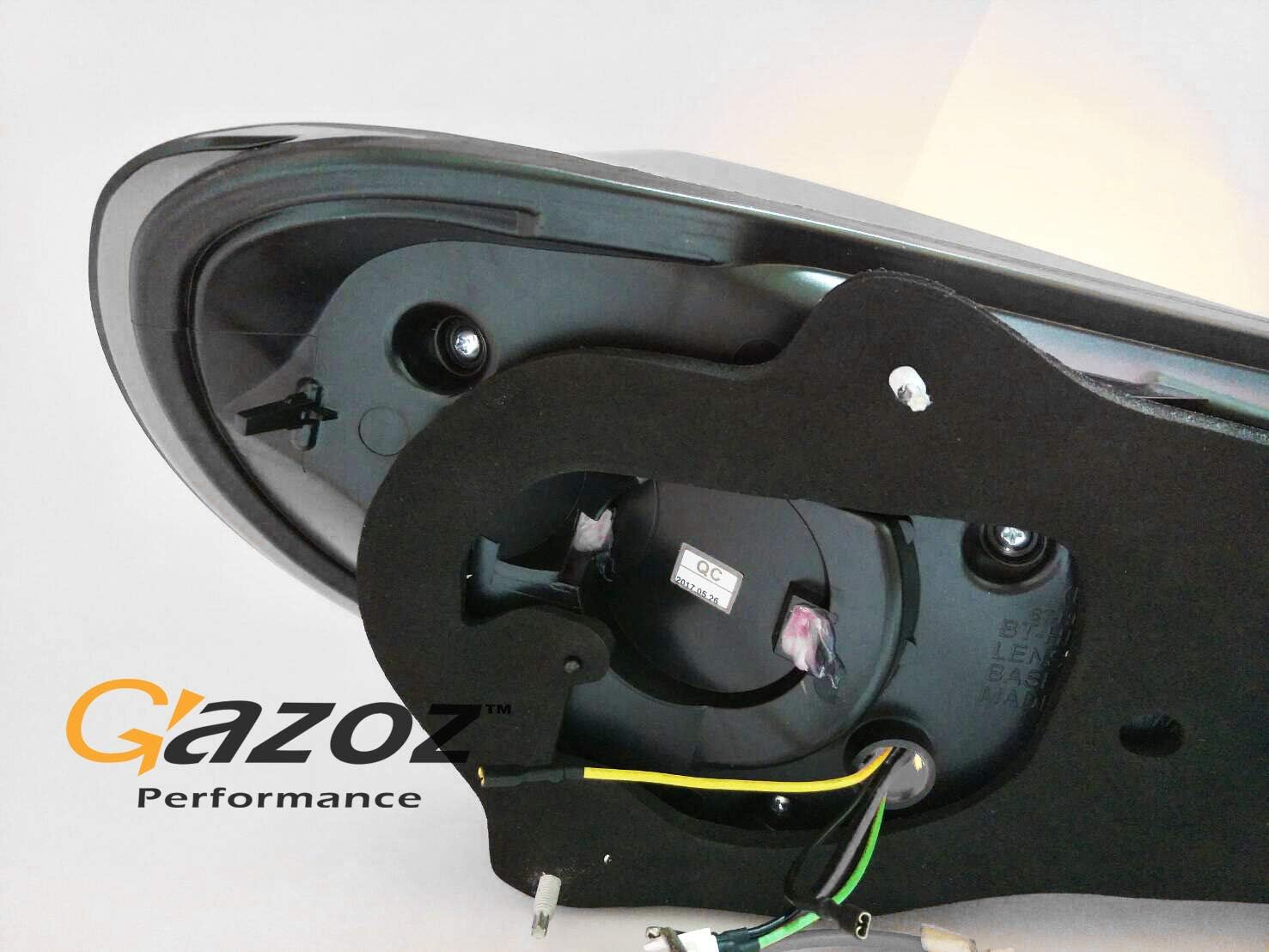 GAZOZ PERFORMANCE LED Black Smoke Tail Rear Light Lamp compatible with GT86 Scion FRS FR-S BRZ