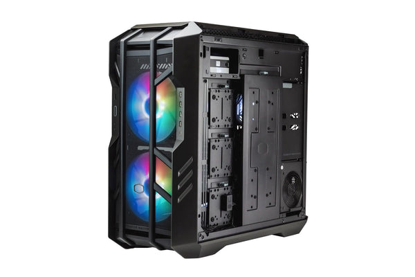 Cooler Master HAF 700 PC Case - Full-Tower, E-ATX Compatible, 5 x Pre-Installed Fans, Rotatable Radiator Bracket, TG Side Panel, Tool-Free Design, ARGB Controller Included
