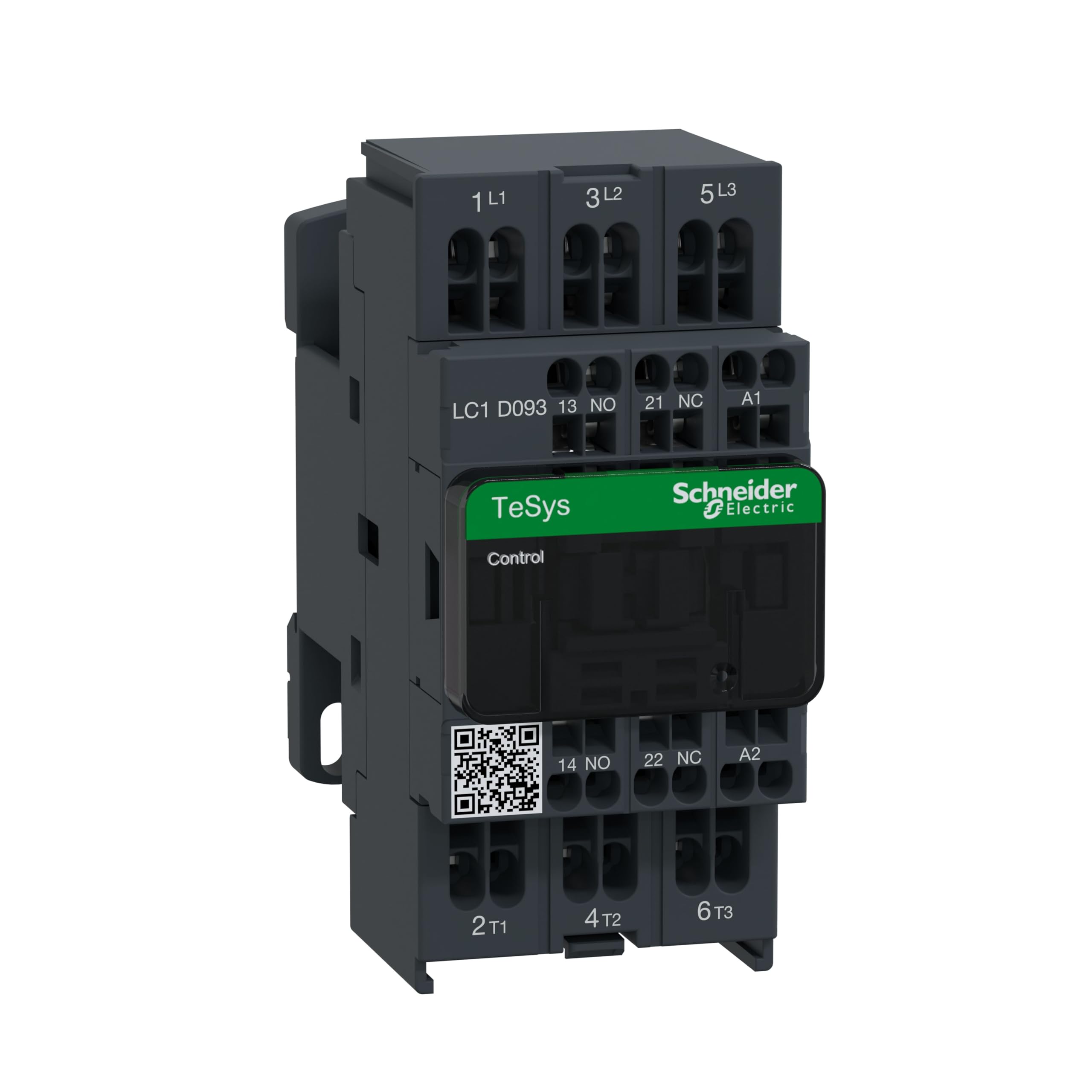 Schneider Electric, TeSys D contactor - 3P(3 NO) - AC-3 - <= 440 V 38 A - 230 V AC 50/60 Hz coil, LC1D38P7