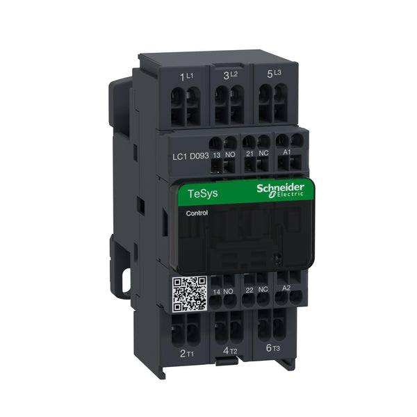 Schneider Electric, TeSys D contactor - 3P(3 NO) - AC-3 - <= 440 V 38 A - 230 V AC 50/60 Hz coil, LC1D38P7