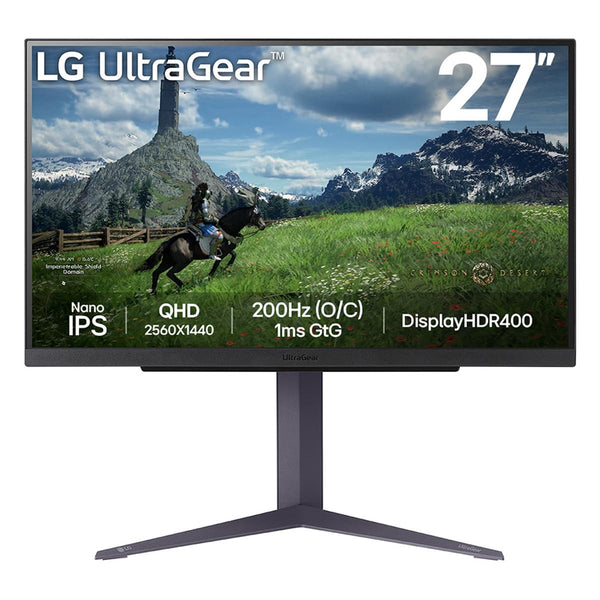 LG UltraGear G8 Gaming Monitor 27G850A – 4K UHD Nano IPS 27 inch, Dual-Mode 240Hz / 480Hz, 1ms (GtG), AMD FreeSync Premium Pro, DisplayHDR 600, DP 2.1, HDMI 2.1, Black