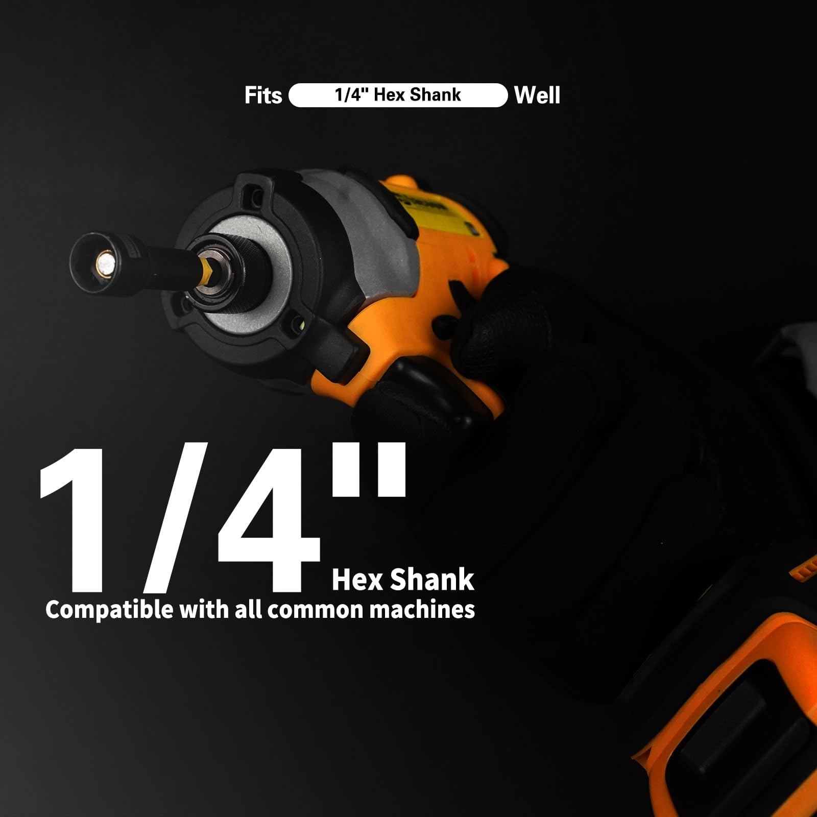 Facoow 55PCS Impact Nut Driver Set, Magenetic Nut Driver Set for Impact Drills and Premium Deep Drivers, Wing Nut Setters, 1/4'' Quick Change, Bit Extention, S2 Steel Bits, Pivoting Nut Setter