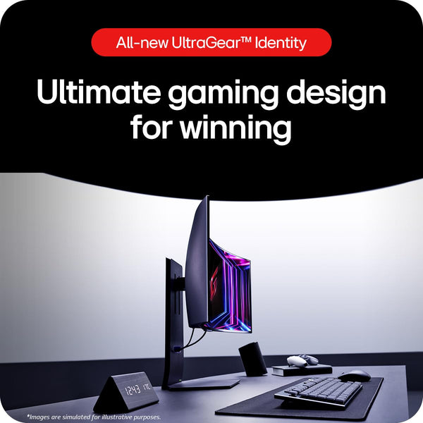 LG UltraGear OLED Gaming Monitor 32GS95UV-B, 32 inch UHD 4K, Dual mode 4K: 240Hz / FHD: 480Hz, 0.03ms Response Time, NVIDIA G-Sync & AMD FreeSync Premium Pro, 7W Stereo speakers, DisplayPort, HDMI 2.1