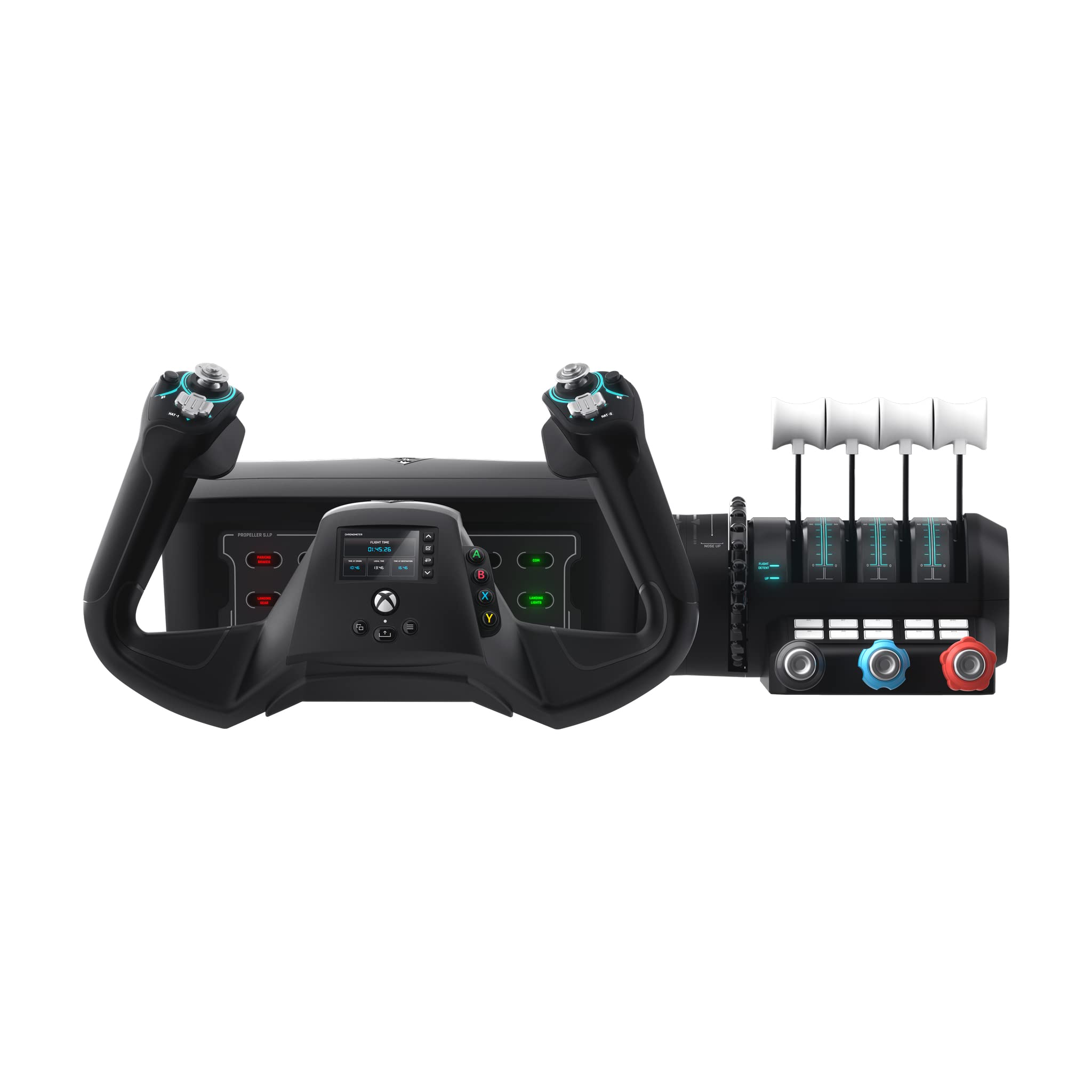 Turtle Beach VelocityOne Flightdeck - Universal HOTAS Simulation Joystick & Throttle with Touch Display, Stick Mounted HUD and Contactless Sensors for Air and Space Combat on Windows 10 & 11