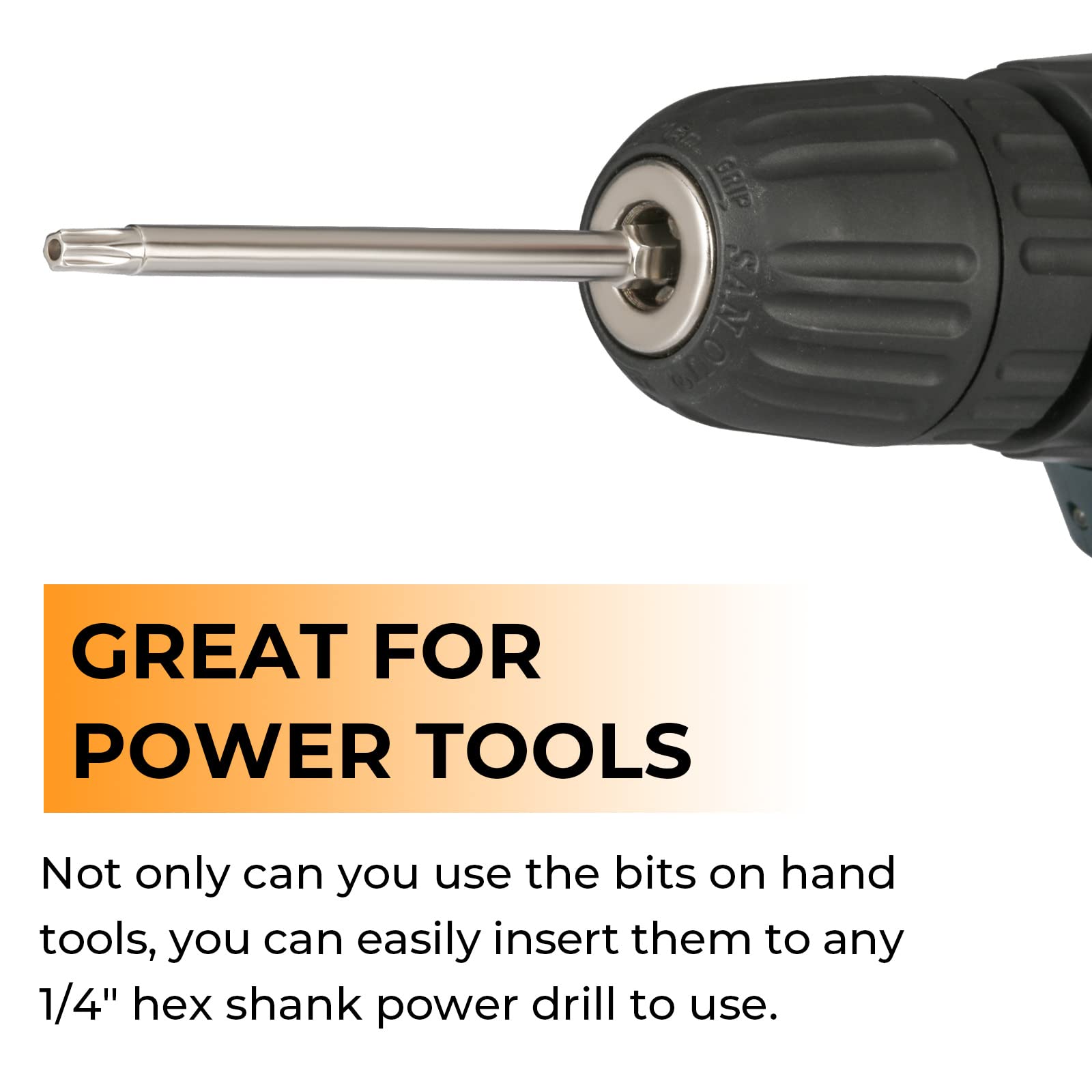 Hakkin 12PC Screwdriver Bits Set - S2 Steel, Magnetic, 3 Inch Slotted & Phillips, 1/4" Hex Shank for Power Screwdriver, Drill, Impact Driver