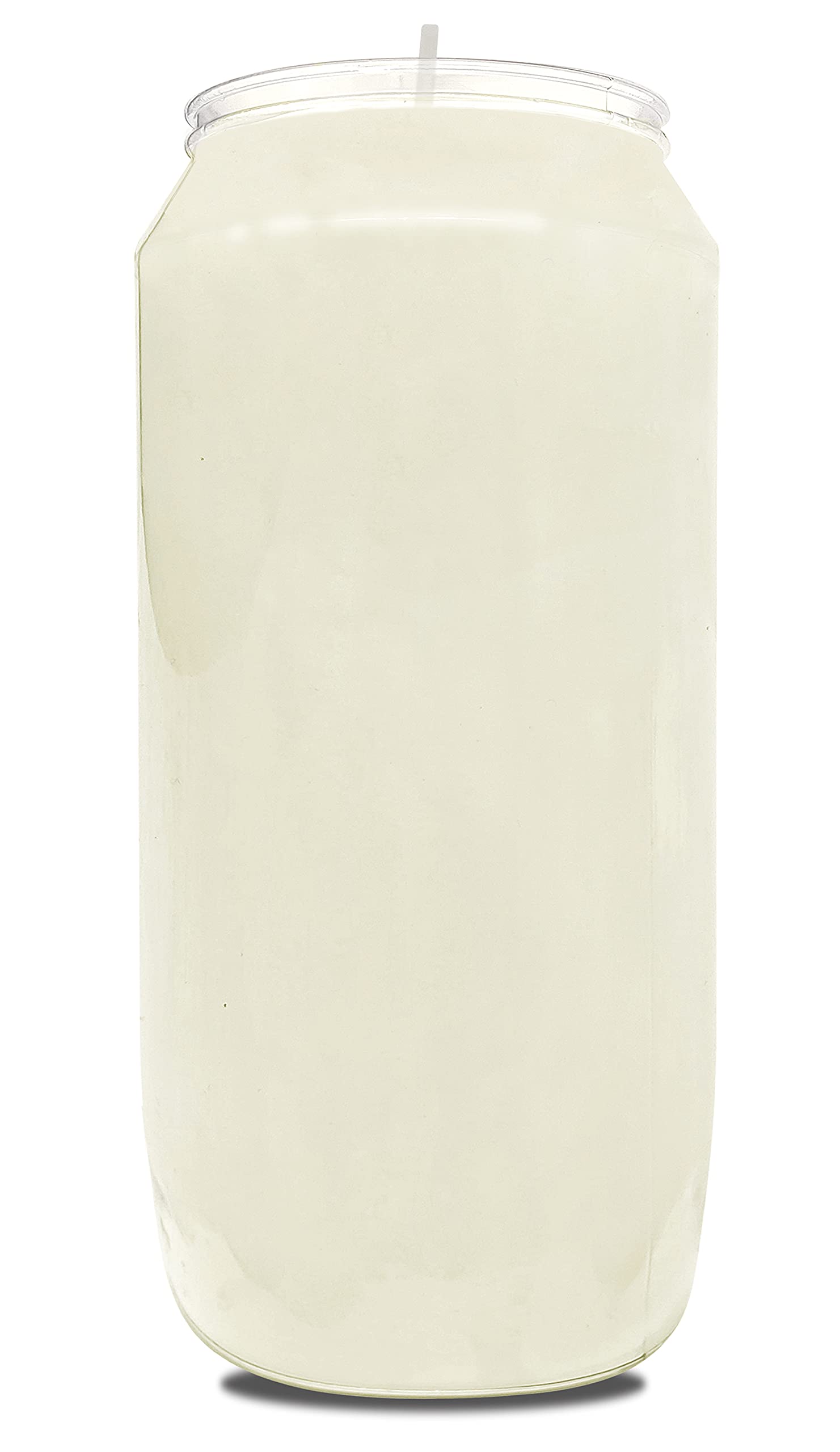 Hyoola 7 Day White Memorial Candles - 20 Pack Grave Candles for Religious, Memory, Vigil and Emergency Use - 100% Vegetable Oil Wax in Plastic Jar