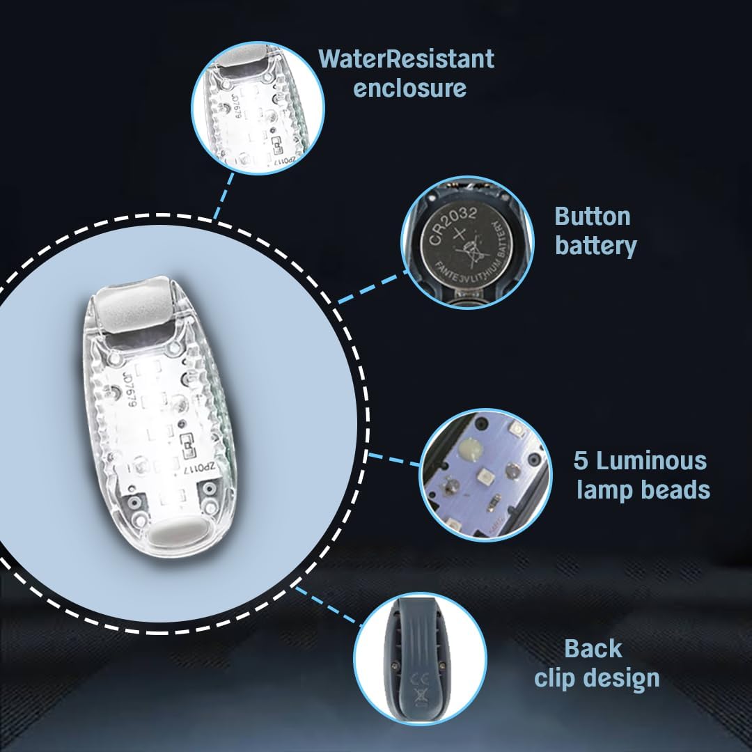 AxLuxe LED Running Vest Women & Men Now with 2 Saftey Lights,7 Pockets Running Vest with Water Bottle (500ml),Running Phone Holder Vest