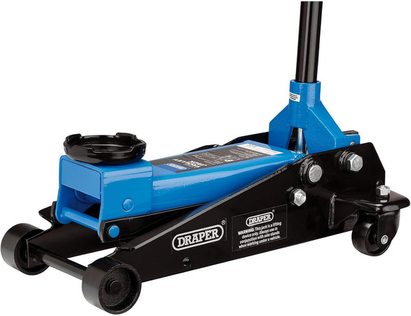 Draper 09179 Trolley Jack, 3 Tonne, Blue and Black