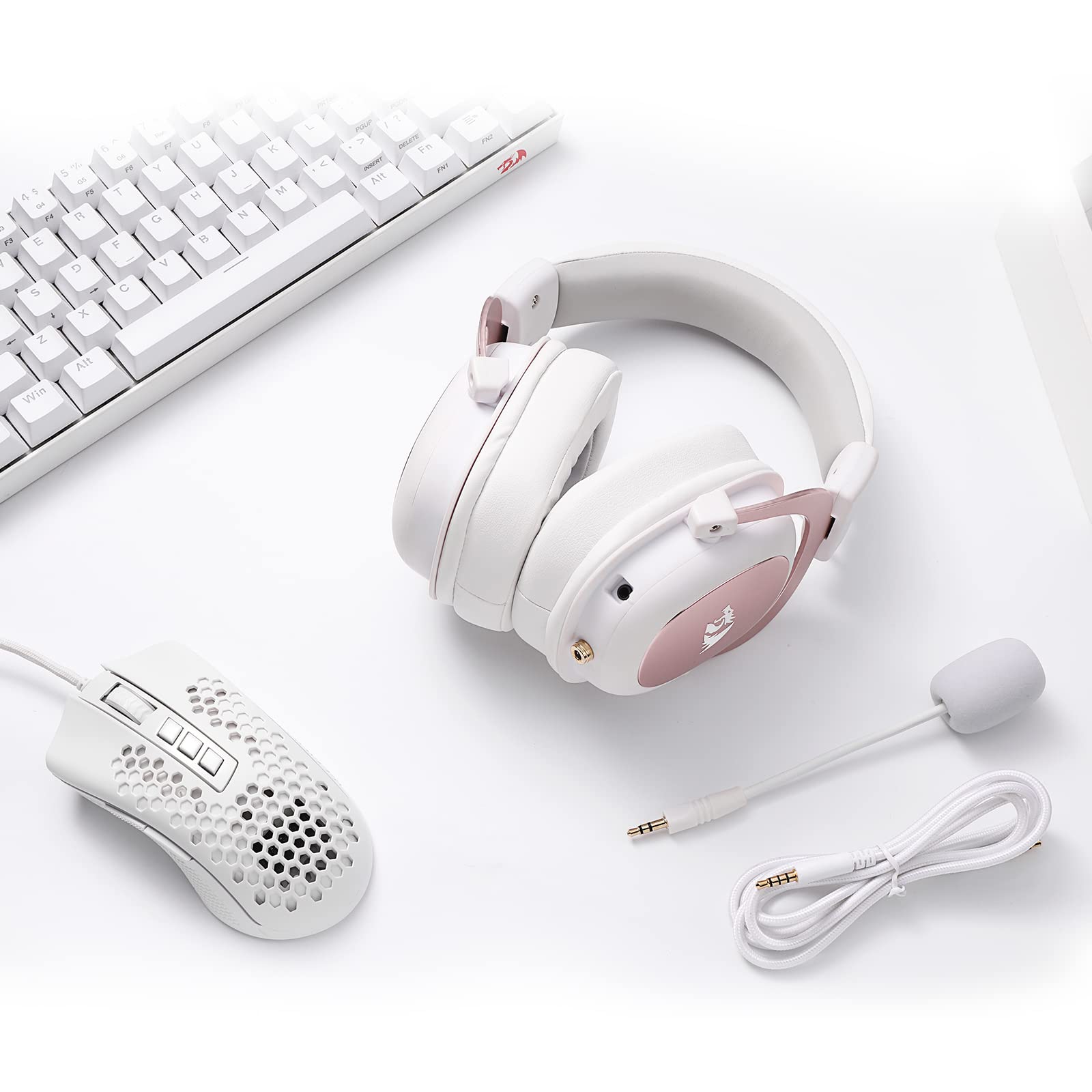 Redragon H510 Zeus Wired Gaming Headset - 7.1 Surround Sound - Memory Foam Ear Pads - 53MM Drivers - Detachable Microphone - Multi Platform Headphone - Works with PC/PS4 & Xbox One, Nintendo Switch