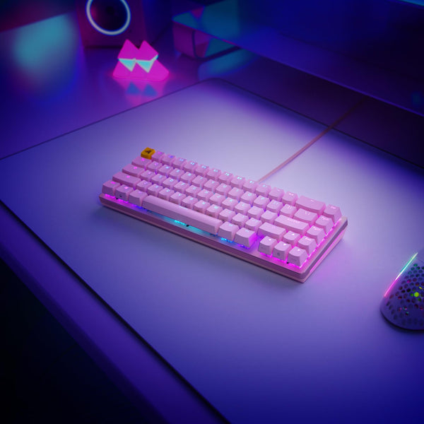 Glorious Gaming GMMK 2 Full Size (96%) - Mechanical Gaming Keyboard, Aluminium Frame, Customisable, Doubleshot Caps, Fox Switches, Per Key RGB, Full NKRO, English UK QWERTY Layout - Pink