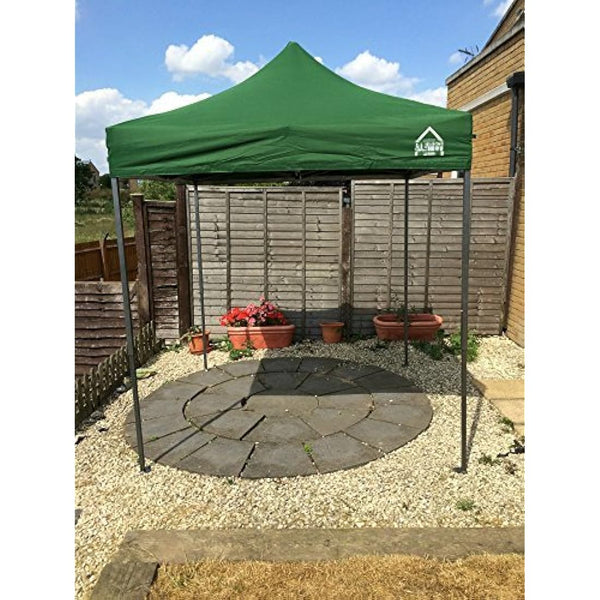 All Seasons Gazebos 2x2 Fully Waterproof Pop up Gazebo With 4 Zip up Sides and Accessories - Green