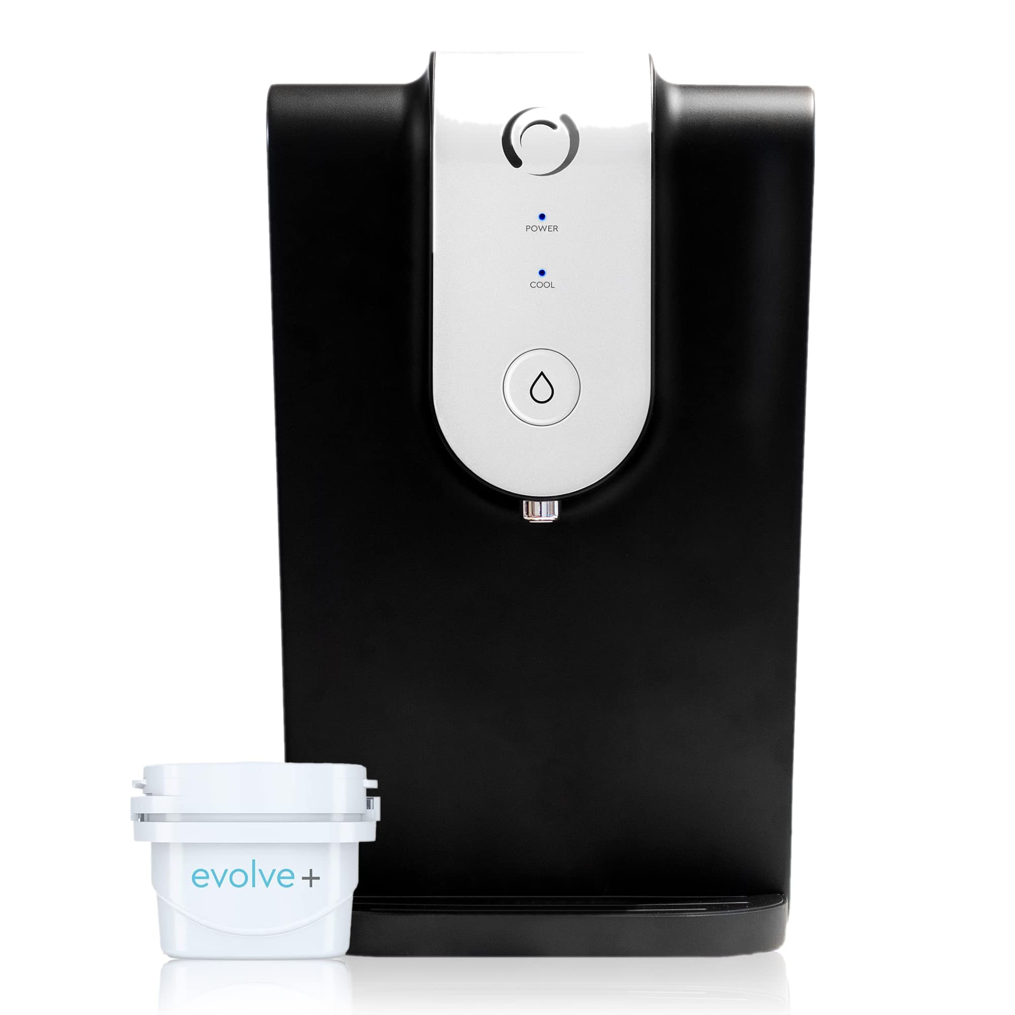 Aqua Optima Lumi Chilled Filtered Water Dispenser  8.2L Total Capacity & 1 x 30 Day Evolve+ Water Filter Catridge for Reduction Of Microplastics,
