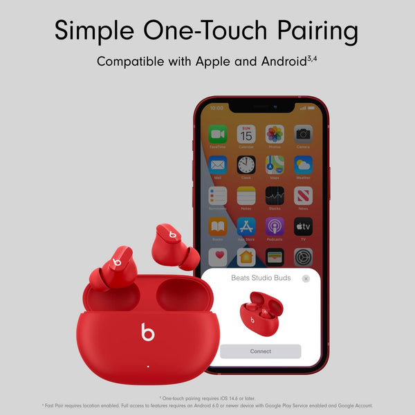 Beats Studio Buds – True Wireless Noise Cancelling Earbuds – IPX4 rating, Sweat Resistant Earphones, Compatible with Apple & Android, Class 1 Bluetooth, Built-in Microphone – Black