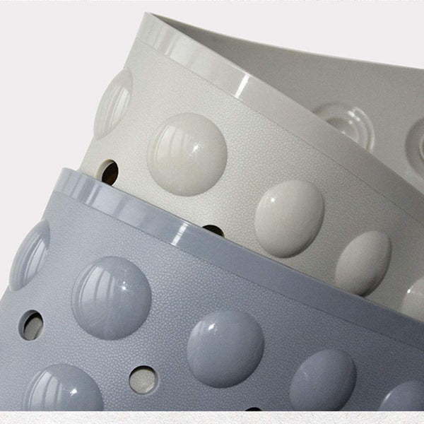 Bathsafe Extra Wide 90x60CM Non-Slip Soft Bath Mat Anti Slip TPR Shower Mat with Strong Suction Cups Non Skid Mats for Bathroom Toilet Hotel,