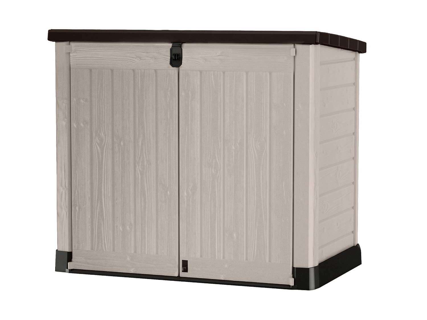 Keter Manor Pent Garden Storage Shed 6 x 6 feet - Grey, 200.6 cm*183.5 cm*183.0 cm