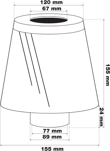 Simoni Racing FSR/UA Helicoidally Double Cone Filter