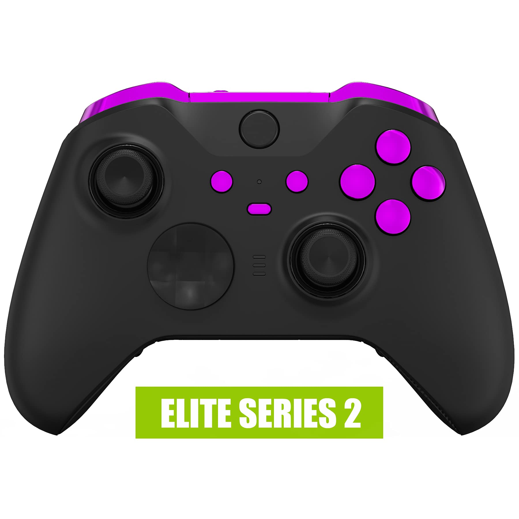 eXtremeRate Chameleon Purple Blue Buttons for Xbox One Elite Series 2 Controller, LB RB LT RT Bumpers Triggers ABXY Start Back Sync Profile Switch Keys for Xbox Elite Series 2 Core Controller